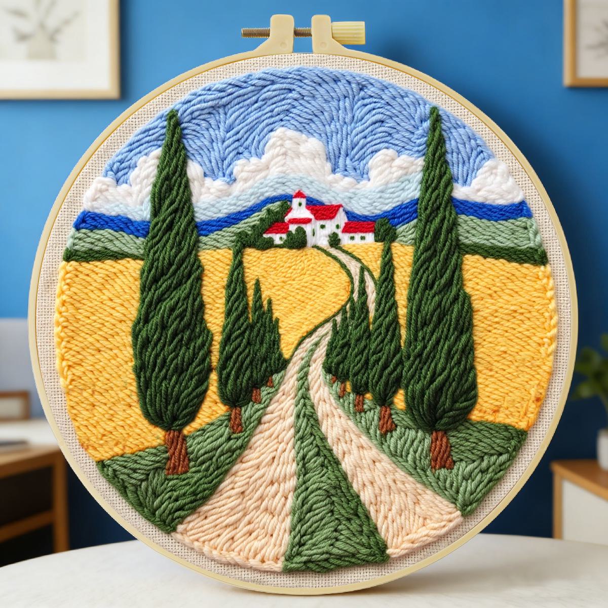 Sewing Textile Art - Набор для вышивания в технике панч-нидл