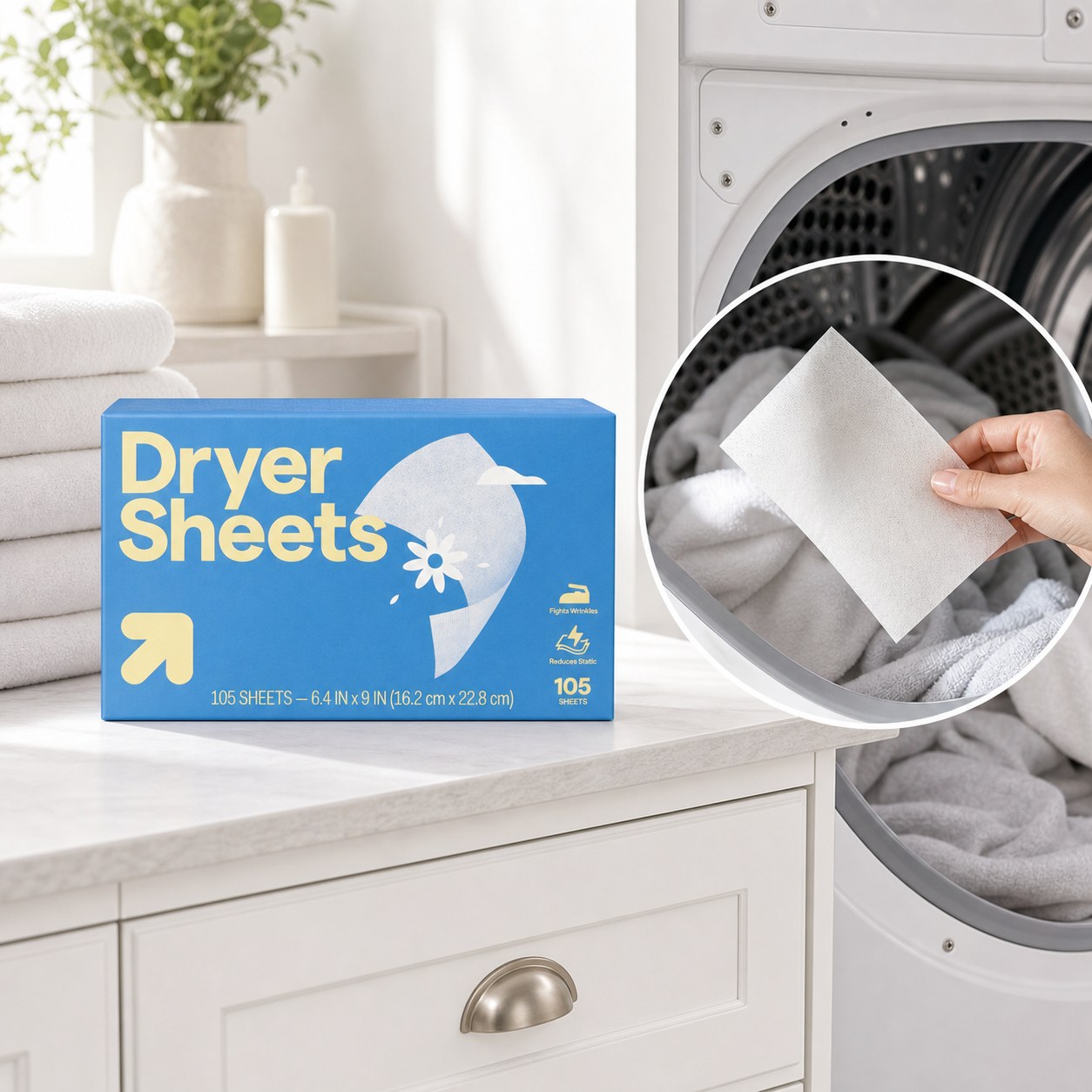 Fabric Softener Sheet - Салфетки-смягчители для сушилки белья Fresh Linen