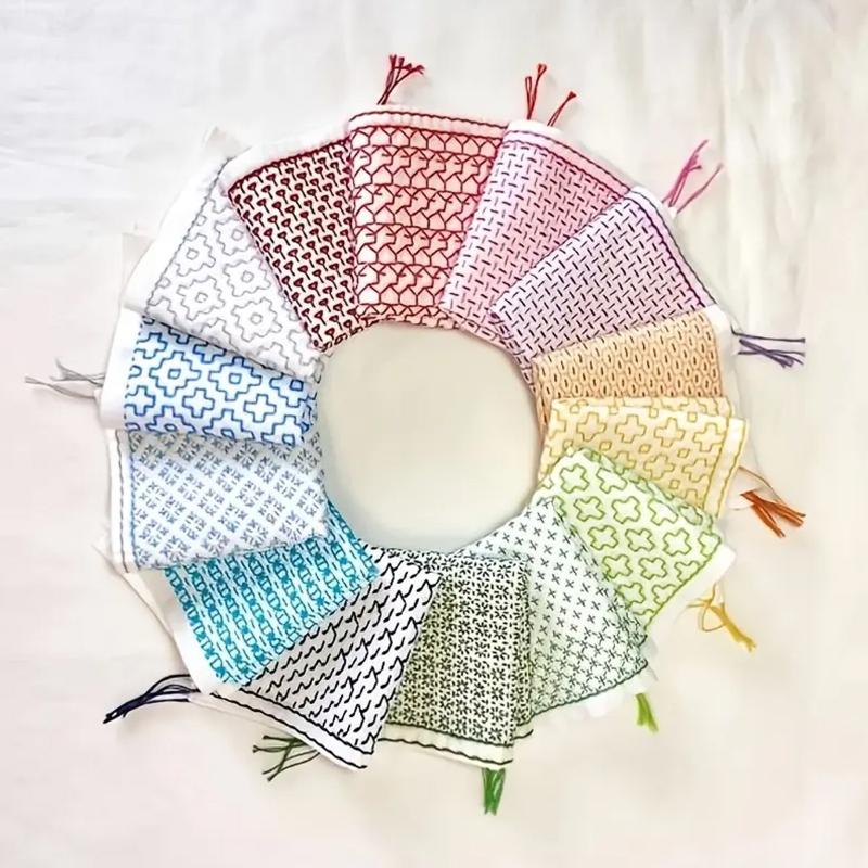 Sewing Embroidery Fabric - 9/32 шт., нитки и иглы, джинсовая