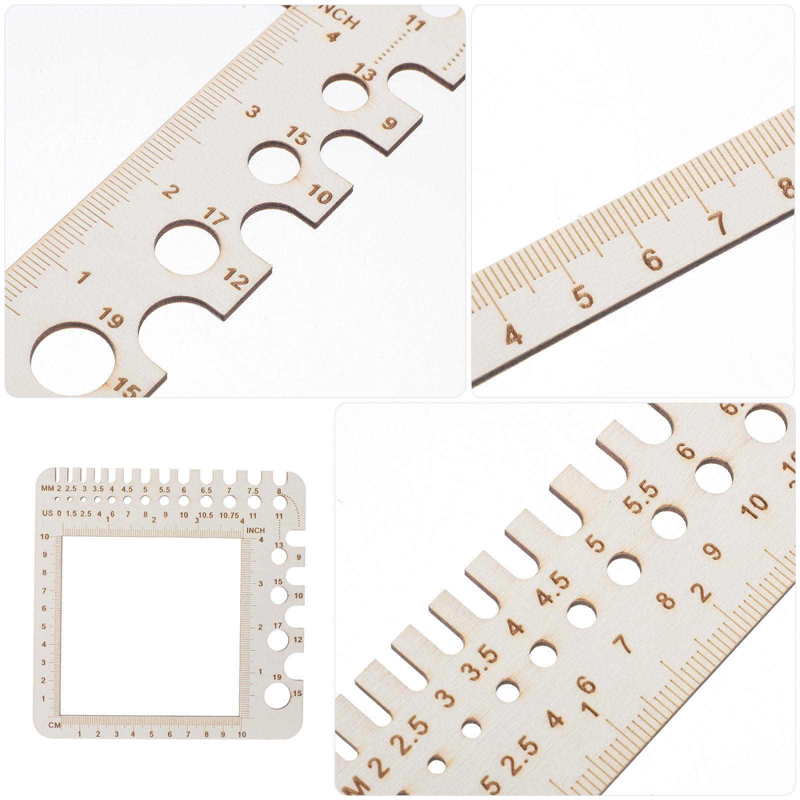 2 шт. деревянных измерительных – обзор и цена Sewing Gauge Ruler